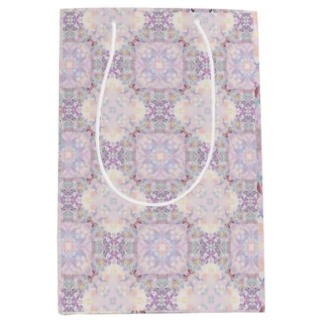 Sacola Para Presentes Média Pamela Pattern A Elegante Saco De Presente (Frente)