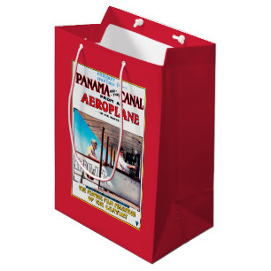 Sacola Para Presentes Média Panamá e o cargo do Promo do filme do avião do