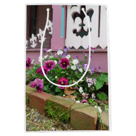 Sacola Para Presentes Média Pansies e Fleur-de-lis - Vineyard de Martha