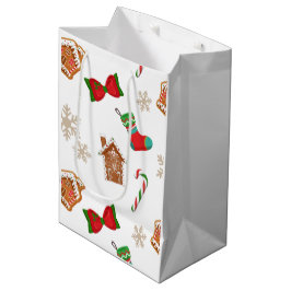Sacola Para Presentes Média Pão de Gingerpão de Natal
