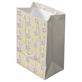 Sacola Para Presentes Média Pão de Limão e Gengibre de Natal Aquarela