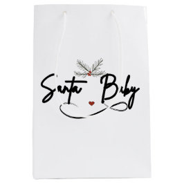 Sacola Para Presentes Média Papai noel Baby - Script Flirty Holiday