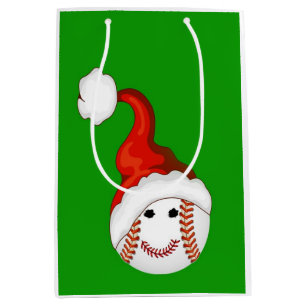 Sacola Para Presentes Média Papai noel do basebol
