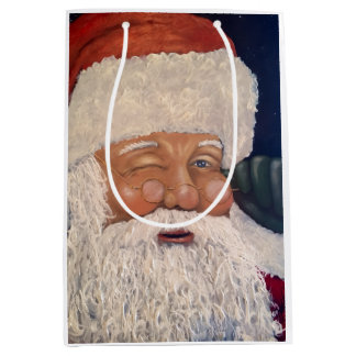 Sacola Para Presentes Média Papai Noel Piscando
