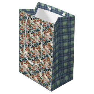 Sacola Para Presentes Média Papel de embrulho de animal ártico fofo