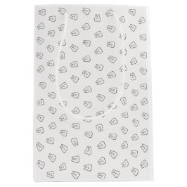 Sacola Para Presentes Média Papel de embrulho de dentes sorridentes fofos - pr