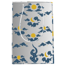 Sacola Para Presentes Média Papel de embrulho floral saco de presente médio