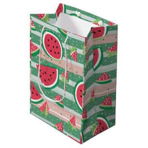 Sacola Para Presentes Média Papel de enrolamento da melancia