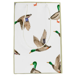 Sacola Para Presentes Média Papel de enrolamento de patos-reais