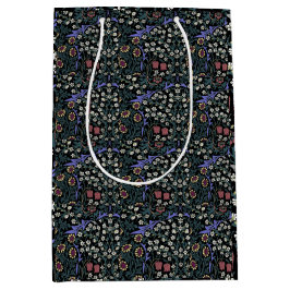 Sacola Para Presentes Média Papel de Parede Vitoriano William Morris Blackthor