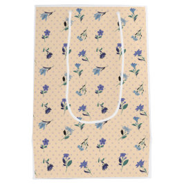 Sacola Para Presentes Média Papel de Presente Peachify Pastel Blooms