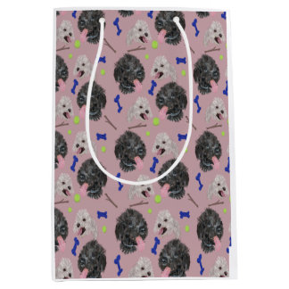 Sacola Para Presentes Média Papel Tecido Patas Felizes