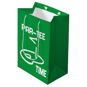 Sacola Para Presentes Média Par-Tee Time White