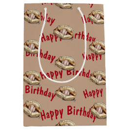 Sacola Para Presentes Média Parabéns beisebol de luva