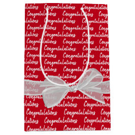 Sacola Para Presentes Média Parabéns De Graduação Com Arco