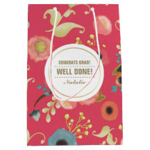 Parabéns Formando. Padrão Floral Moderno