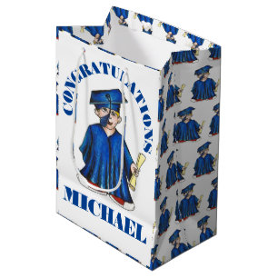 Sacola Para Presentes Média Parabéns Graduação Formando Boné Graduação