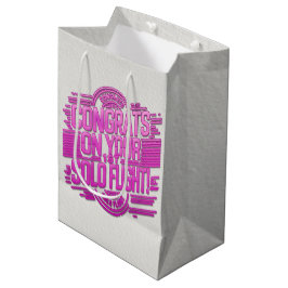 Sacola Para Presentes Média Parabéns pelo seu 1º Voo Solo