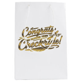 Sacola Para Presentes Média Parabéns por passar na sua checkride!