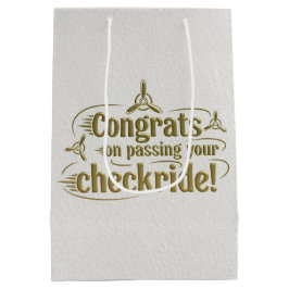 Sacola Para Presentes Média Parabéns por ter passado o cheque!