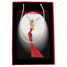 Sacola Para Presentes Média "Parabéns!" Super Estrela DIVA!