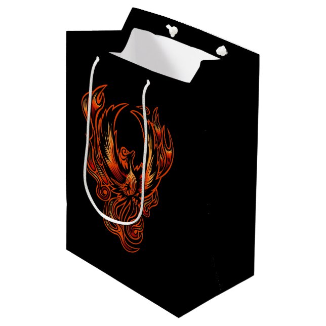 Sacola Para Presentes Média Pássaro De Fogo (Frente inclinada)