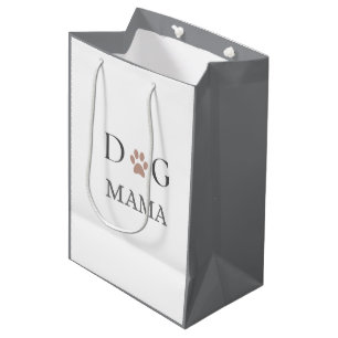 Sacola Para Presentes Média Pata de Mãe Cachorra, Dia das Mães e Aniversário