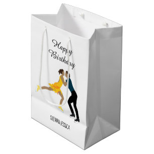 Sacola Para Presentes Média Patinação de Figura