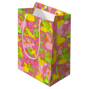 Sacola Para Presentes Média Patos-n-Pontos-Estilo-2-Drk Pink-GIFT BAG
