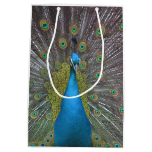 Sacola Para Presentes Média Pavão impressionante