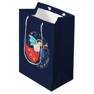 Sacola Para Presentes Média Paz na Terra Angel Design
