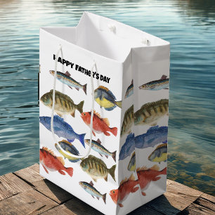 Sacola Para Presentes Média Peixe dia de os pais