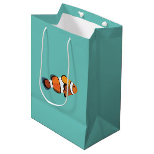 Sacola Para Presentes Média Peixe-Palha