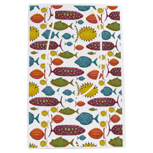 Sacola Para Presentes Média Peixe super divertido
