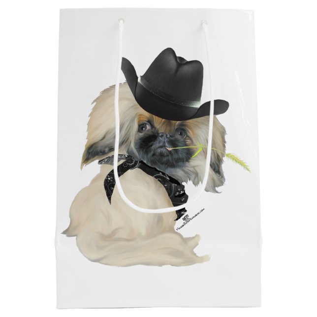 Sacola Para Presentes Média Peke Cowboy (Verso)