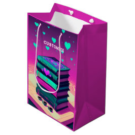 Sacola Para Presentes Média Pelo Amor Dos Livros Rosa