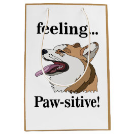 Sacola Para Presentes Média Pembroke Welsh Corgi Cute Dog 