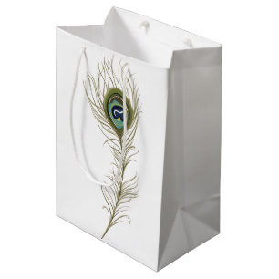 Sacola Para Presentes Média Pena do pavão