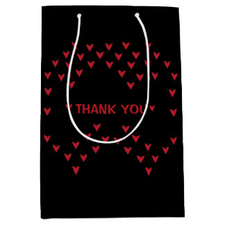 Sacola Para Presentes Média pequenos corações