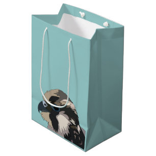 Sacola Para Presentes Média Peregrine Falcon Bird Art