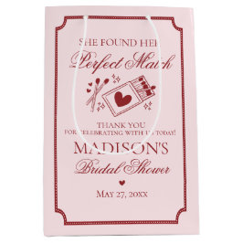 Sacola Para Presentes Média Perfect Match Bridal Shower Bachelorette Favor