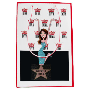 Sacola Para Presentes Média Personalioze o Saco de Presente DIVA
