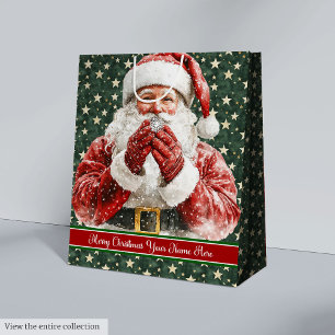 Sacola Para Presentes Média Personalização da Bag de Feriado de Natal de Water