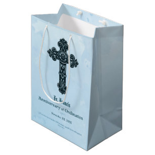 Sacola Para Presentes Média Personalizar, Ordenar Sacerdote de Aniversário, C