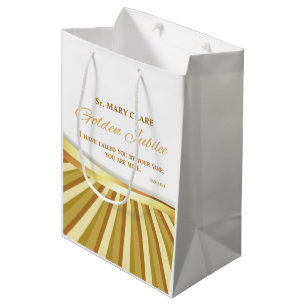 Sacola Para Presentes Média Personalizar, Ouro Jubilo da Vida Religiosa