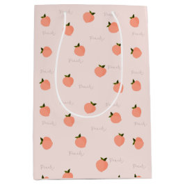 Sacola Para Presentes Média Pêssego Peachify