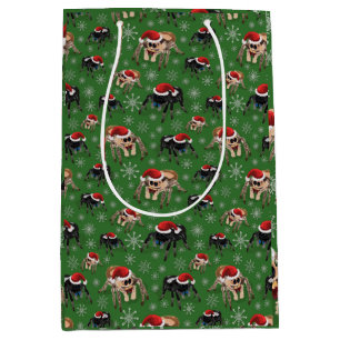 Sacola Para Presentes Média Phiddipus Regius Holiday Moss