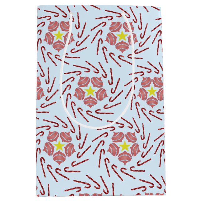 Sacola Para Presentes Média Pica-roda de Natal (Frente)