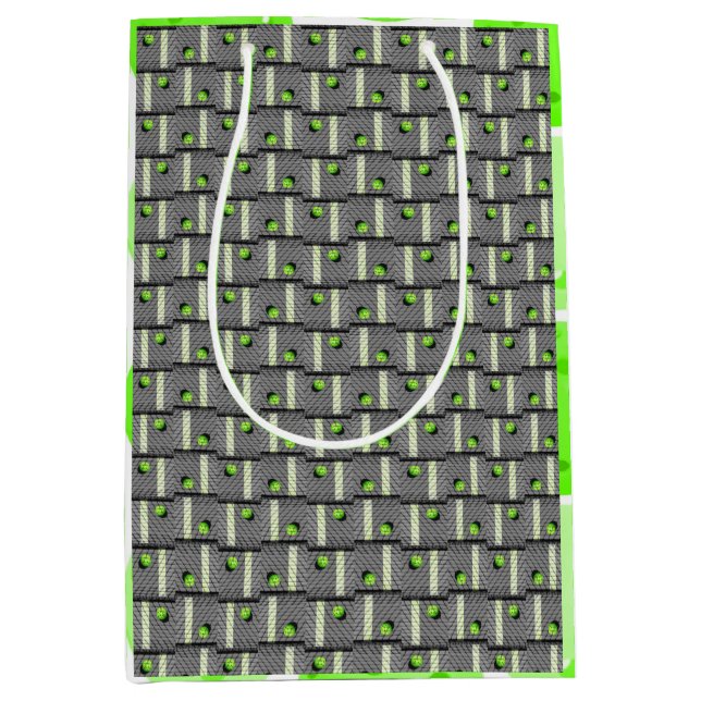 Sacola Para Presentes Média Pickleball até que as luzes das ruas apareçam na C (Frente)