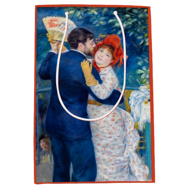 Sacola Para Presentes Média Pierre-Auguste Renoir - Dança do País (Frente)